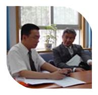 新竹公司總經(jīng)理在建筑材料科學研究院會見北京航空航天大學陳汴琨教授。