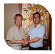 2011年8月22日，我司韋總經(jīng)理在北京拜會中國建筑材料科學(xué)研究院院長金宗哲教授